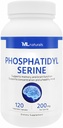 ML Naturals Phosphatidyl Serine 200 mg (표준) 120 야채 캡슐. 메모리 및 두뇌 기능, 비 GMO, NSF 인증 및 cGMP 준수