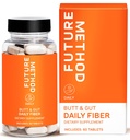 FUTURE METHOD 섬유 보충교재, Acacia 및 Digestion (60ct)를 위한 Psyllium Husk 섬유 알약