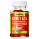 체중 감량 지원을위한 Keto ACV Gummies, B12, Electrolytes, Beet Root & Pomegranate가있는 8-in-1 Apple Cider Vinegar | Digestion, Metabolism 및 체중 관리 지원 | Keto-Frily, 60 Gummies