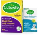 Culturelle Pro 힘 매일 Probiotic 캡슐, 남자 & 여자 60 조사를 위한 Probiotics, 2 달 + Culturelle 아기 Immune & 소화 지원 Probiotic + 비타민 D 하락 0-12 달, 30 일 공급, 9ml