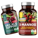 Cranberry & Hibiscus [1350mg], 120의 캡슐 및 14의 유력한 허브, 60의 캡슐, 2 팩 뭉치를 가진 Uric 산 지원을 가진 1개의 영양 N1N 프리미엄 D-Mannose