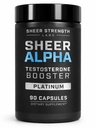 Sheer Strength Labs 남성용 테스토스테론 부스터 T-Booster - 임상적으로 뒤로 덥은 복용량, 가장 강한 공식 - 미국에서 만든 - Fadogia Agrestis Tongkat Ali 및 Shilajit의 프리미엄 혼합. 30 인