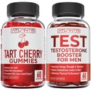 Atlantis Nutrition Tart Cherry 60 Gummies + 테스토스테론 부스터 60 Gummies