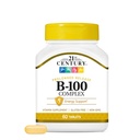 21st Century B-100 Complex Prolonged Release Tablets, 60 Count (Pack of 1), Nervous System, Energy Support, 포함 비타민 B1, B2, B6, Biotin & 칼슘