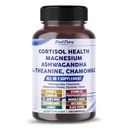 CORTISOL 건강 Ashwagandha 마그네슘 Chamomile L-Theanine - 미국에서 만드는
