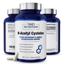 1MD 영양 NAC 보충교재 N 아세틸 Cysteine - NAC 600 mg - 산화 방지제 지원 Detox와 Glutathione 생산 - N Acetylcysteine Respiratory 보충교재 Lung 건강을 위한 - 60의 캡슐