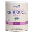 Chiamucil Prebiotic Chia Fiber Supplement Powder - 식욕 조절 및 소화 건강 - Chia Fiber & Chicory Root (Inulin) - 글루텐 & Sugar Free, Vegan, Non-GMO, Unflavored - 100 인분