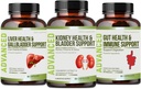 Kidney Cleanse Detox & Repair and Bladder Support- Kidney Support Supplement for Kidney Restore with Chanca Piedra,Cranberry, Kidney Detox 및 Bladder Health.60 일 공급