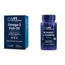 생활 연장 Omega-3 물고기 기름 거미 조금 및 N 아세틸 L-Cysteine Immune & 호흡 지원