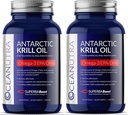 100% 순수한 크릴 기름 1000MG 120 일 공급 두 배 힘 56% Phospholipids Astaxanthin Sustainable 남극 SuperbaBoost 오메가 3 EPA DHA 심장 두뇌 피부 관리, 제3자 시험하는, 물고기 기름 없음
