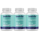 BestVITE Cognizin Citicoline 500mg (180 채식 캡슐) (60x3) - 임상적으로 장식 된 프리미엄 Choline Nootropic - Stearates 없음 - Vegan - Gluten Free - Memory 및 Focus를위한 두뇌 보충제