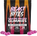 BEAST BITES - Creatine 주입 된 Gummies - 봉사 당 5g Creapure Creatine Monohydrate - 스포츠를 위해 증명되는 NSF - 30의 서빙