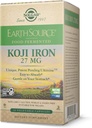 Solgar 지구 소스 음식 발효 Koji 철 27mg, 30 야채 캡슐 - 더 높은 흡수, 느리-릴리스 철 - Stomach에 Gentle - Non-GMO, Vegan, 글루텐 무료, Dairy Free, Kosher - 30 서빙