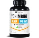 Healthfare Yohimbine HCL 5mg | 240 Vegan 캡슐 | 최대 힘 공식 | Vegan, Non-GMO, 글루텐 프리 | 미국에서 제작
