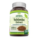 허브 시크릿 Yohimbe 추출물 450 mg 보충교재 | Veggie 캡슐 | Non-GMO | 글루텐 프리 | 미국제 (1 팩, 250 개)