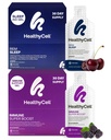 Healthycell REM 수면 보조 보충교재 + Immune 최고 부스트 보충교재 뭉치