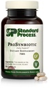 표준 과정 ProSynbiotic - 전체적인 음식 Bowel, 면역 지원, Bifidobacterium, Chicory 뿌리, Lactobacillus Acidophilus 및 Inulin - 채식 - 90 캡슐을 가진 소화 및 소화 건강