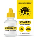 성인 4 개월 공급을위한 비타민 D3 드롭 - 수용성 액체 비타민 D, Non-GMO, Kosher Supplement - 쉬운 흡수, 아니 Stir, 맛없는 D3 액체 식품 또는 음료