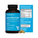 고순도, 슈퍼 EPA / DHA 생선 기름 750mg의 필수 오메가-3 지방산 | EPA 및 DHA | 심장 건강, 뇌 건강, 면역 체계 건강