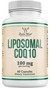Liposomal CoQ10는 산화 방지제 & 에너지 지원을 위한 보충 (100mg 봉사 당, 60 일 공급), 제3자 시험해, Vegan 안전, 두 배 나무에 의하여 비 GMO