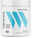 Swolverine Citrulline Malate 2 : 1 | 2 : 1 비율 L-Citrulline & Malic Acid, 증가 강도, 증가 근육 내구시간, 부스트 NO, 최적화 복구, 300g, 봉사 당 5g, Unflavored (60 인분)