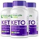 rize 실험실 - - 트림 라이프 랩 케토 캡슐 - 체중 감량 알약 - 최대 힘 공식, Keto + ACV 보충 (180 캡슐) 지원