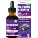 수면 지원을위한 열정 꽃 액체 드롭, Valerian Root Chamomile Extract Support Sleep Soundly & Relaxation과 자연 초본 공식. 높은 생물 분해성 보충교재.2oz