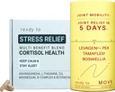 관절 및 스트레스 완화 세트 | Cortisol Health & Joint Mobility with Ashwagandha, L-theanine, Magnesium, Tamaflex® Turmeric 및 Pea | Calm & Joint Supplements Pack