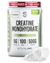 SteelFit Creapure Creatine Monohydrate 분말, Unflavored - 남자 & 여자를 위한 독일 Micronized Creatine 분말 - 근육 이익, 뇌 건강 & 힘 건물을 위한 체육관 운동 영양 보충교재