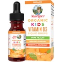 MaryRuth Organics USDA Organic Vitamin D3 Liquid Drops for Kids | 640 IU Vitamin D3 Per 서빙 | 아이 면역 지원 및 뼈 건강 보충 | 나이 4-13에 공식화 | 0.5oz | 30 서빙