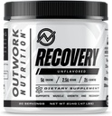 아웃 워크 영양 포스트 운동 회복 분말 - Creatine Monohydrate, KSM-66 Ashwagandha & Tart Cherry - 속도 복구, Eases Soreness - 남성 및 여성을위한 크레아틴 분말, Unflavored, 240 Gr