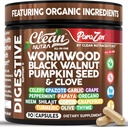 청결한 Nutra Wormwood 검정 호두 호박씨 클로즈 기름 Celery 마늘 포도 Papaya Neem Diatomaceous 지구 여자 Probiotic Gut 건강 Cleanse Detox Oregano 올리브 심황 보충교재 채식주의자 캡슐