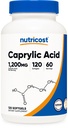 Nutricost Caprylic 산성 1200mg, 120 Softgels
