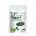 Sunfood Superfoods Chlorella Spirulina Tablets - 여성 및 남성용 Spirulina 및 Chlorella Green Algae Tablets, 클로로필 B 비타민 및 단백질, 브로큰 셀 벽, 비건 - 4 oz Bag