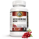 Berberine HCL 1200mg 프리미엄, 울트라 높은 순도, 순수 60 캡슐 - Berberine 보충, 지원 면역 체계, Berberine 플러스 Bitter Melon 과일 및 Banaba 잎 추출물 강화