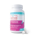 Szio + Utiva D-Mannose 500mg 캡슐 - 자연적으로 플러시 Bladder 및 Urinary Tract - UTI 피임 - 여성을위한 D Mannose 보충제 - Urinary Tract Infection 치료, 120 캡슐 지원
