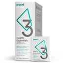 Puori P3 건강 에센셜 - 남성과 여성을위한 Multivitamins - 30 서빙 - 오메가 3, 비타민 D, 마그네슘, 아연 - 뇌 및 에너지를위한 멀티 중립