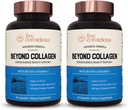 Collagen Multi Collagen 캡슐에 대한 라이브 의식 - 유형 I, II, III, V & X | 헤어, 스킨, 네일 90 캡슐 (2 팩)에 대한 Biotin & Vitamin C와 하이드로즈 혼합