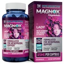 MAGNOX 레이디 마그네슘 보충 | 남성용 및 PMS 지원 여성용 보충 | 비타민 B6, B1, B12, D, 아연을 가진 마그네슘 복합체 | 고 흡수 죽은 바다 유기 마그네슘 | 60 캡슐