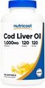 Nutricost 옥수수 속 기름 1000mg, 120 Softgels - 비 GMO & 글루텐 무료
