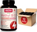 Jarrow 공식 일정한 힘 메틸 B-12 500mcg의 세포 에너지 생산을 위한 규정식 보충교재 및 뇌 건강 지원, 100 Cherry-Flavored Chewable 정제, 100 일 공급, 12의 팩