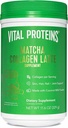 Vital Proteins Matcha Lattes, Matcha Green Tea Collagen Latte Powder, L-Theanine & Caffeine & MCTs - 건강한 머리, 피부, 못 지원 - 본래