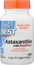 AstaPure 6 MG, Non-GMO, Vegan, 90 Softgel (패치 1)와 의사 최고의 Astaxanthin