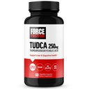 Force Factor TUDCA Liver Support Supplement, 강력한 Bile Salt for Gallbladder Health and Liver Health, Tauroursodeoxycholic Acid, 임상 복용량, 비 GMO, 60 식물성 캡슐