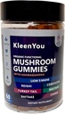 Lion's Mane & Ashwagandha 보충교재 Gummies - Cognitive & Immune 지원을 위한 포괄적인 버섯 보충교재, Reishi, Cordyceps를 가진 Vegan 혼합 - 낮은 Carb, 60 유기 버섯 Gummies