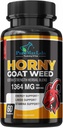 Horny Goat 잡초 여분 힘 w. Maca, L 아르기닌, 인삼, 부스트 성능, 체력, 에너지, 비 GMO, 60 캡슐