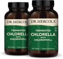 Dr. Mercola Fermented Chlorella with Chlorophyll, 90 서빙 (450 정제), 2 병, 다이어트 보충, 면역 및 기관 건강 지원, 비 GMO, NSF 인증