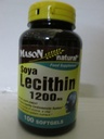 MASON NATURAL Lecithin 1200 mg - 건강한 심혈관 체계는, 간과 재생산 건강, 100 Softgels를 승진시킵니다