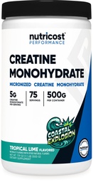Nutricost Creatine Monohydrate 분말 (탄생 폭발, 500 그램) - Micronized Creatine 보충 - Vegan, GMO-Free, 글루텐 무료