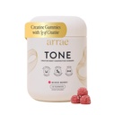 Arrae Tone Gummies – 여성을 위한 크레아틴 Monohydrate – Lean 근육, 힘 & 회복 – 혼합 Berry 풍미 – 60 조사